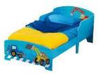 toddler bed,  toddler boys bed,  colour blue size....